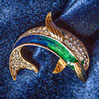 Brooch in the shape of a dolphin